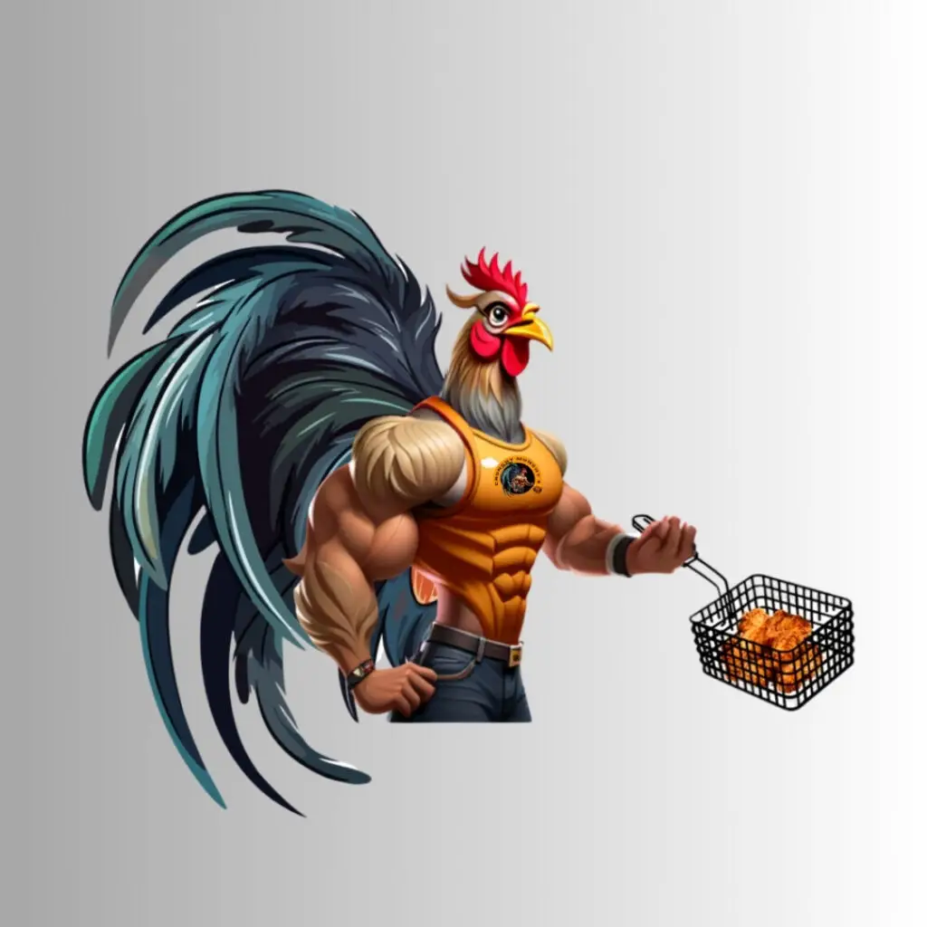 Chicken Fried Cartoon Character NLGRAPHING
